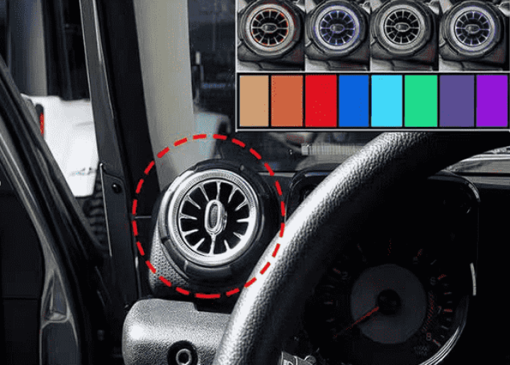 Đèn đa sắc cửa gió điều hòa cho Suzuki Jimny